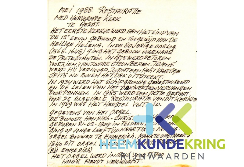 Aerdt restaratie kerkje 02-9-09-1987 F000001 (1)